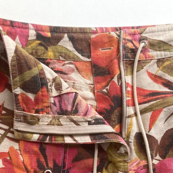 Chico's Linen-Blend Floral Skirt - Picture 6 of 10